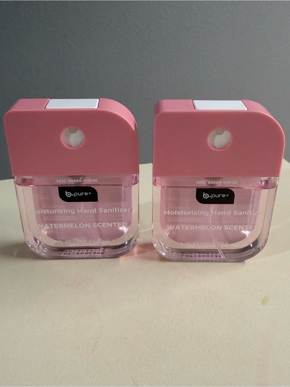 Watermelon Scented Moisturizing Hand Sanitizer - Pink pack of 2